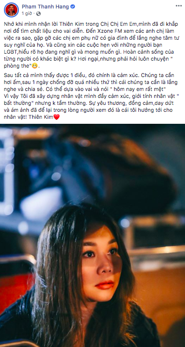 Thanh Hằng kể chuyện phải ren r&eacute;n gặp hội LGBT hỏi chuyện ph&ograve;ng the để diễn Chị Chị Em Em sao cho ngọt - Ảnh 1.