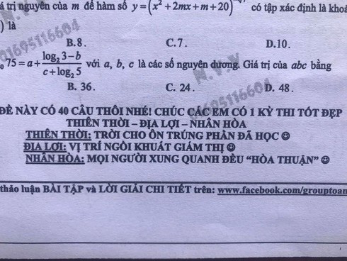 Lời nhắn ôn thi siêu dễ thương của thầy giáo, chúc học sinh Thiên thời, Địa lợi, Nhân hoà... nhưng chi tiết cụ thể mới bất ngờ - Ảnh 1.