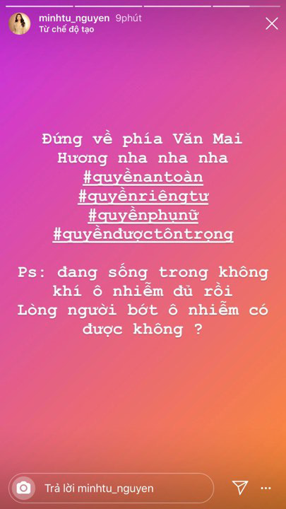 Minh Tú, H’Hen Niê cùng dàn người đẹp Vbiz kêu gọi bảo vệ phụ nữ và quyền riêng tư nghệ sĩ, khẳng định đứng về phía Văn Mai Hương giữa sự cố lộ clip - Ảnh 1.