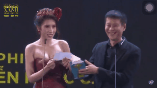 Sự cố dở khóc dở cười: Hoa hậu Yến Nhung đọc nhầm tên Cường C.U thành từ nhạy cảm ngay trên sóng truyền hình - Ảnh 3.