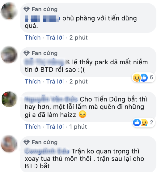 Bùi Tiến Dũng phải ngồi dự bị sau sai lầm, fan bất bình: Sao thầy Park phũ phàng như vậy? - Ảnh 4.