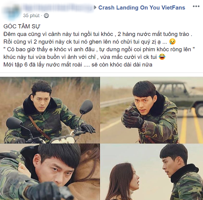 Khóc thương khi thấy Hyun Bin đỡ đạn cho Ye Jin ở Tình Yêu Hạ Cánh tập 6, fan girl khiến chồng nổi cơn tam bành - Ảnh 3.