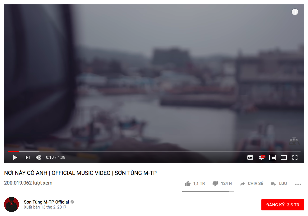 Cận năm mới, Sơn Tùng M-TP chính thức có MV 200 triệu view đầu tiên trong sự nghiệp! - Ảnh 2. Cận năm mới, Sơn Tùng M-TP chính thức có MV 200 triệu view đầu tiên trong sự nghiệp! - Ảnh 2.