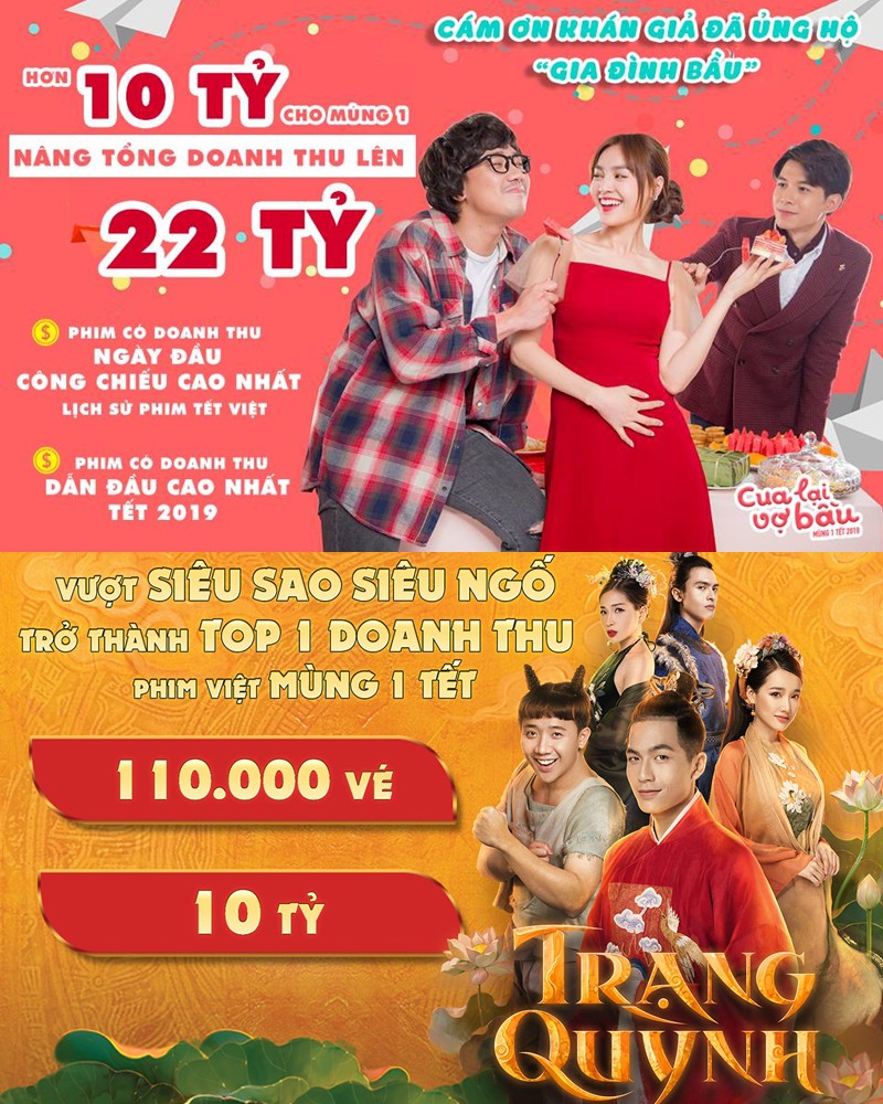 Toàn cảnh drama cung đấu Trạng Quỳnh và Cua Lại Vợ Bầu ầm ĩ mùa phim Tết 2019 - Ảnh 4. Toàn cảnh drama cung đấu Trạng Quỳnh và Cua Lại Vợ Bầu ầm ĩ mùa phim Tết 2019 - Ảnh 4.