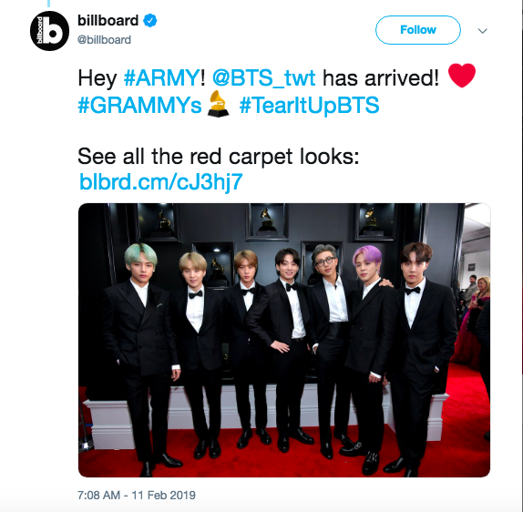 Cả thế giới đang phát cuồng vì BTS tại thảm đỏ Grammy 2019: Siêu bảnh, đẳng cấp, bắn tiếng Anh đầy tự tin - Ảnh 8.