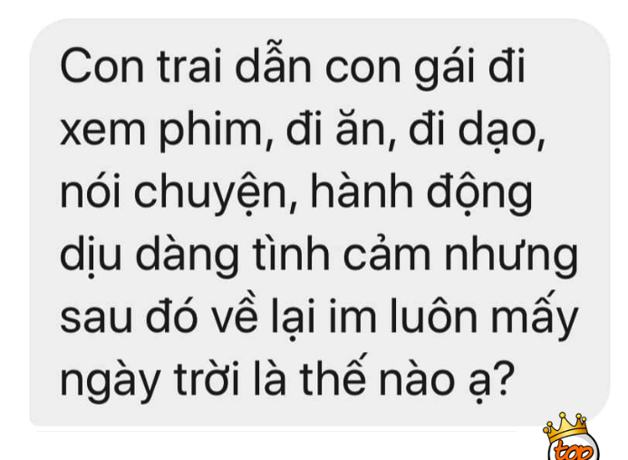 Đang tán tỉnh mà tụi con trai bỗng nhiên mất tích: Có mối mới hay tỏ ra cool ngầu để con gái chủ động? - Ảnh 1. Đang tán tỉnh mà tụi con trai bỗng nhiên mất tích: Có mối mới hay tỏ ra cool ngầu để con gái chủ động? - Ảnh 1.