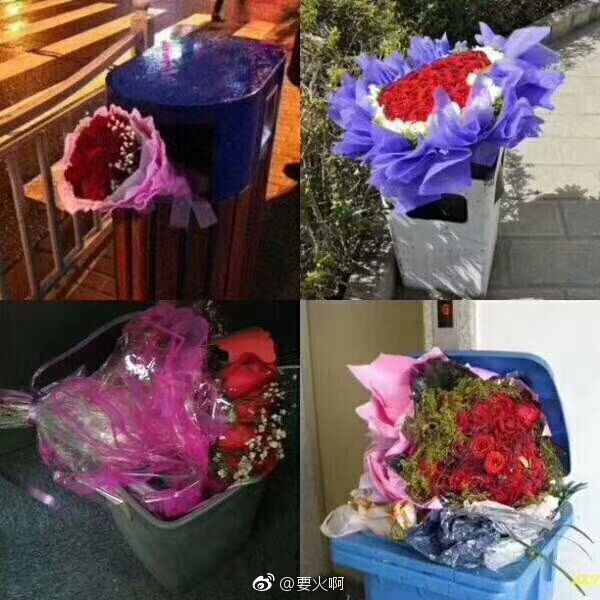Ảnh buồn: Đến th&ugrave;ng r&aacute;c c&ograve;n c&oacute; hoa v&agrave;o ng&agrave;y Valentine c&ograve;n đội ế th&igrave; kh&ocirc;ng - Ảnh 4.