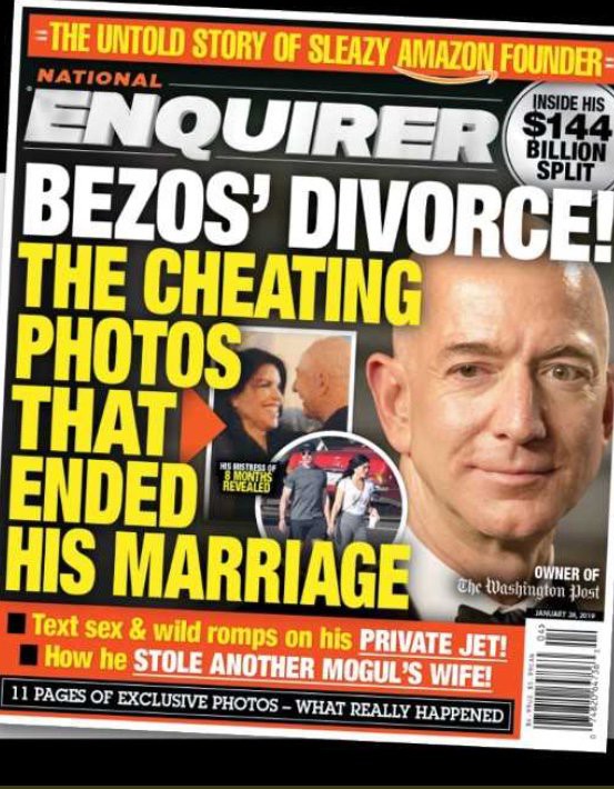 Bị dọa tung ảnh nóng, tỷ phú công nghệ Jeff Bezos giàu nhất thế giới phản ứng ra sao? - Ảnh 2.
