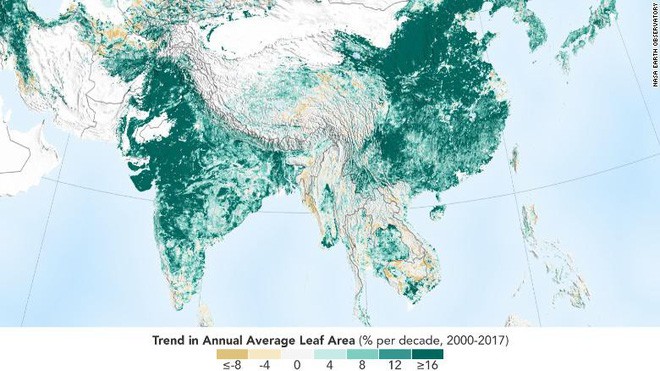 NASA nói chính Trung Quốc và Ấn Độ đang làm hành tinh chúng ta xanh hơn, nhưng thế là chưa đủ - Ảnh 2.