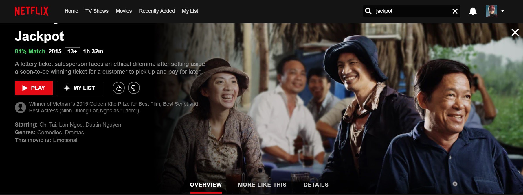 Tin được không, Trúng Số là phim Việt Nam đầu tiên được trình chiếu trên Netflix - Ảnh 1. Tin được không, Trúng Số là phim Việt Nam đầu tiên được trình chiếu trên Netflix - Ảnh 1.