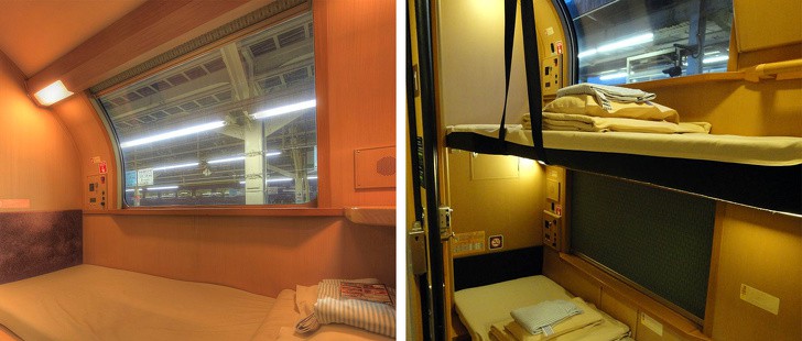 Tàu hỏa xuyên đêm ở Nhật Bản: Bên ngoài cũ kĩ đơn sơ, bên trong nội thất tiện nghi bất ngờ - Ảnh 13.