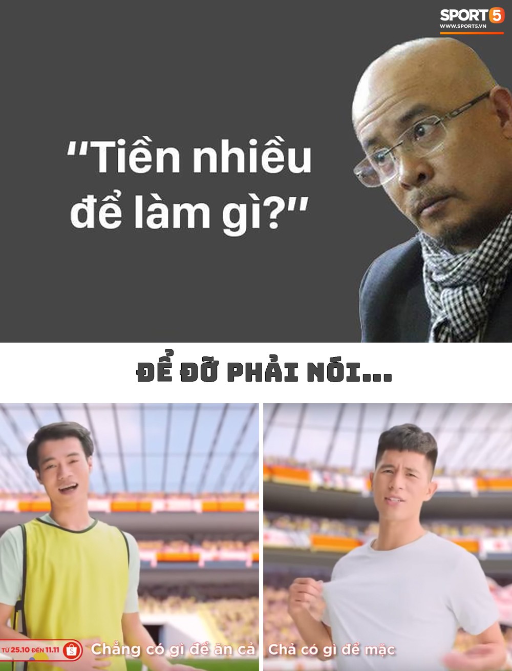 Tiền nhiều để làm gì và những lời giải chất lừ của bóng đá Việt - Ảnh 1. Tiền nhiều để làm gì và những lời giải chất lừ của bóng đá Việt - Ảnh 1.