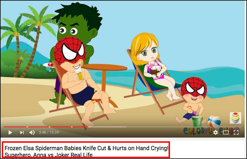 Cảnh giác với bạo lực máu me đội lốt hoạt hình trẻ em trên YouTube, câu view bằng Peppa Pig, Elsa và Spider-Man - Ảnh 3. Cảnh giác với bạo lực máu me đội lốt hoạt hình trẻ em trên YouTube, câu view bằng Peppa Pig, Elsa và Spider-Man - Ảnh 3.