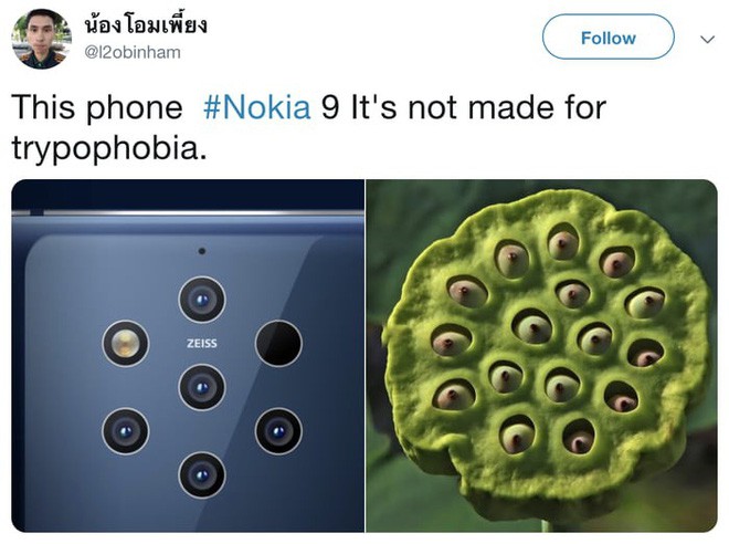 Camera tổ ong trên Nokia 9 PureView khiến những ai mắc chứng sợ lỗ phải nổi da gà - Ảnh 3.