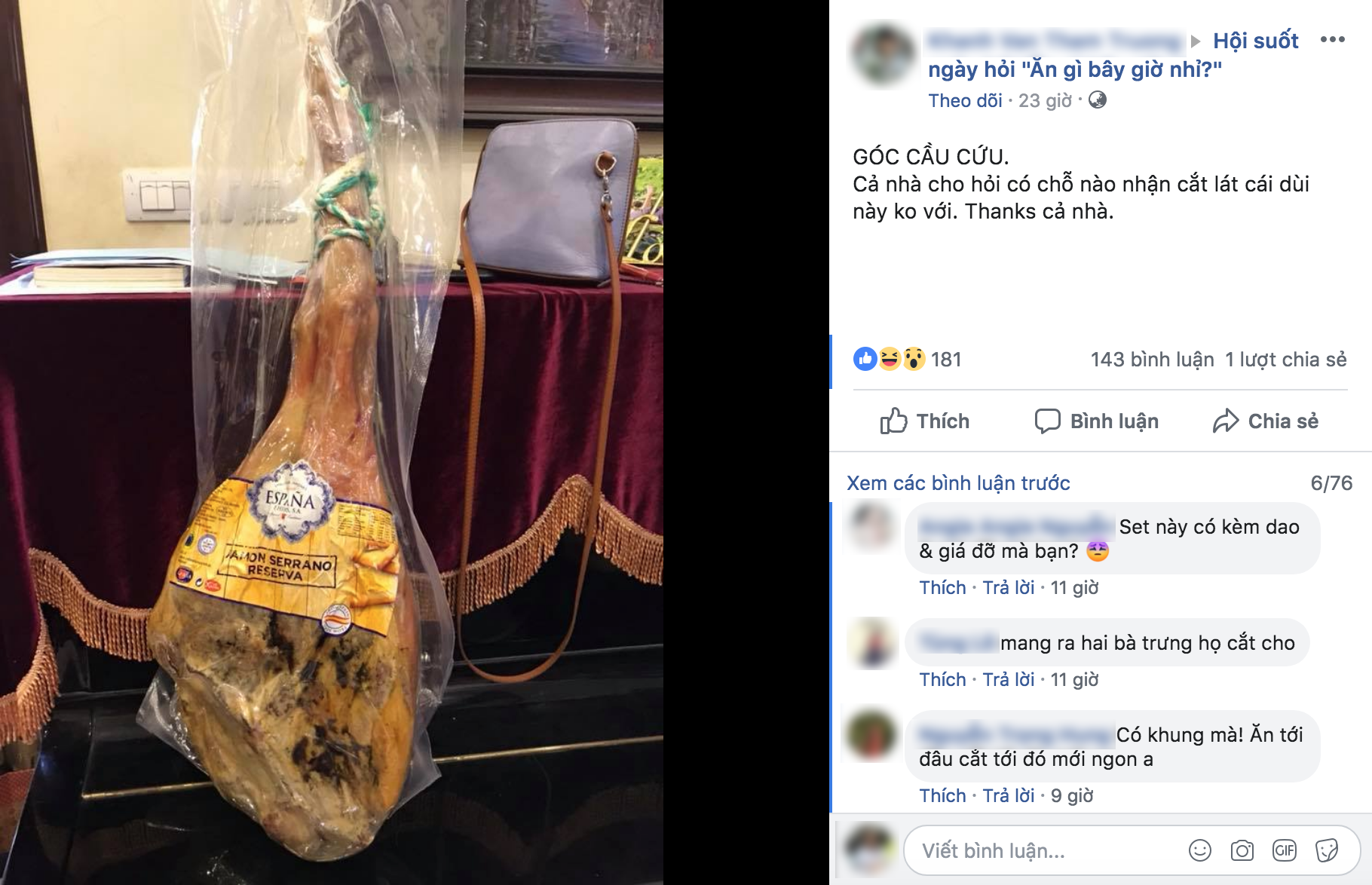 Tết được tặng chiếc đ&ugrave;i chục triệu m&agrave; vẫn treo gi&ograve; v&igrave; chẳng biết ăn kiểu g&igrave;, cư d&acirc;n mạng thi nhau hiến c&aacute;ch - Ảnh 1.