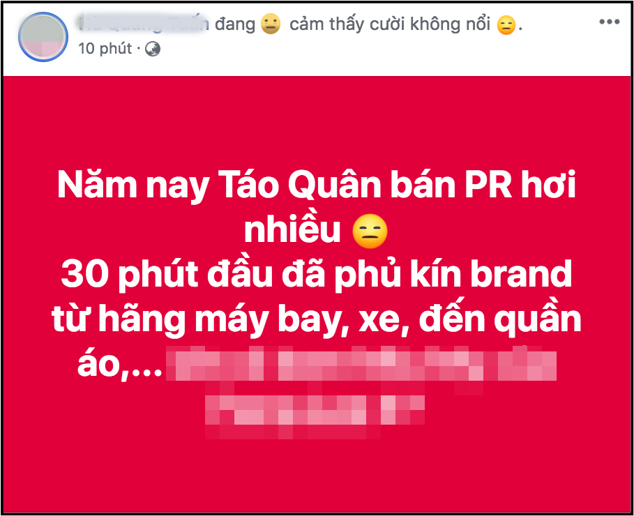 Táo Quân 2019 vừa lên sóng đã bị “kêu trời” vì quảng cáo chiếm tới nửa kịch bản chương trình - Ảnh 5. Táo Quân 2019 vừa lên sóng đã bị “kêu trời” vì quảng cáo chiếm tới nửa kịch bản chương trình - Ảnh 5.