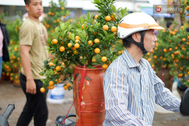 Nỗi niềm của những người chở Tết đi khắp phố phường: “Không bán hết chỗ đào này, tôi chẳng dám về quê ăn Tết” - Ảnh 8.