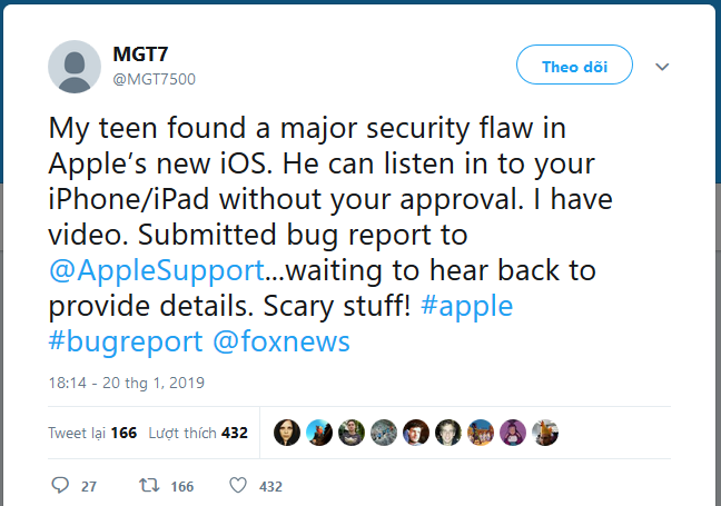 Apple trao thưởng cho cậu bé phát hiện ra lỗ hổng nghe lén bằng FaceTime - Ảnh 2.