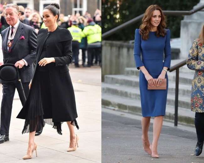 Có khi chị em dâu Kate và Meghan lại chẳng hề bất hòa, vì họ chăm diện giày đôi thế này cơ mà! - Ảnh 7.