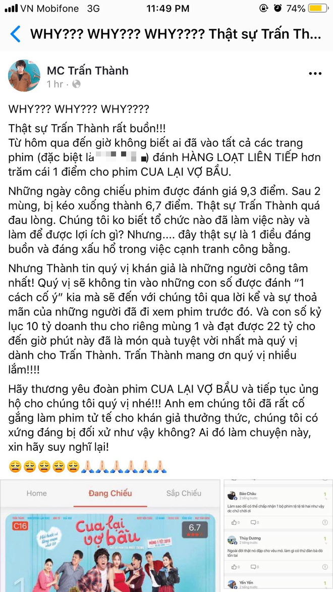 Drama đầu năm: Trấn Thành bức xúc khi Cua Lại Vợ Bầu bị công kích tiêu cực - Ảnh 3.