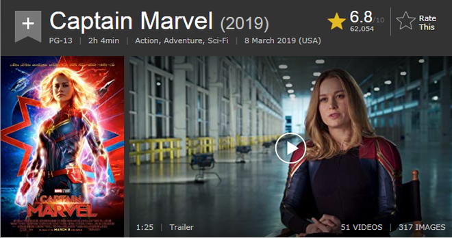 Đồng loạt bị khán giả quốc tế chấm điểm thấp, Captain Marvel có nguy cơ trở thành phim Marvel dở nhất - Ảnh 5.