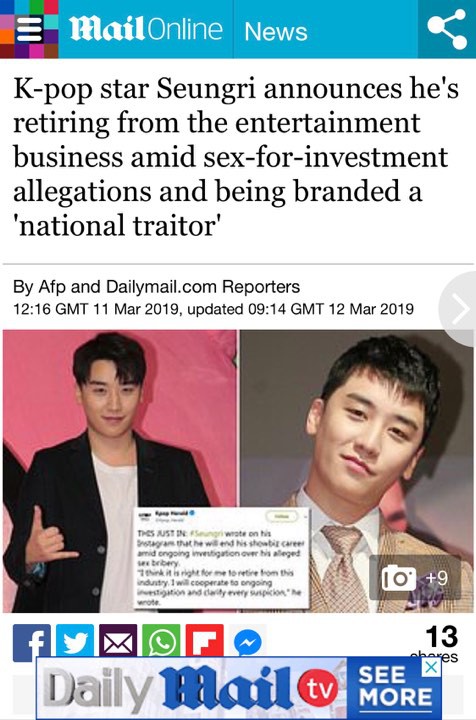 Kh&ocirc;ng chỉ ch&acirc;u &Aacute;, New York Times, CNN v&agrave; truyền th&ocirc;ng quốc tế đứng ngồi kh&ocirc;ng y&ecirc;n v&igrave; scandal r&uacute;ng động của Seungri - Ảnh 3.