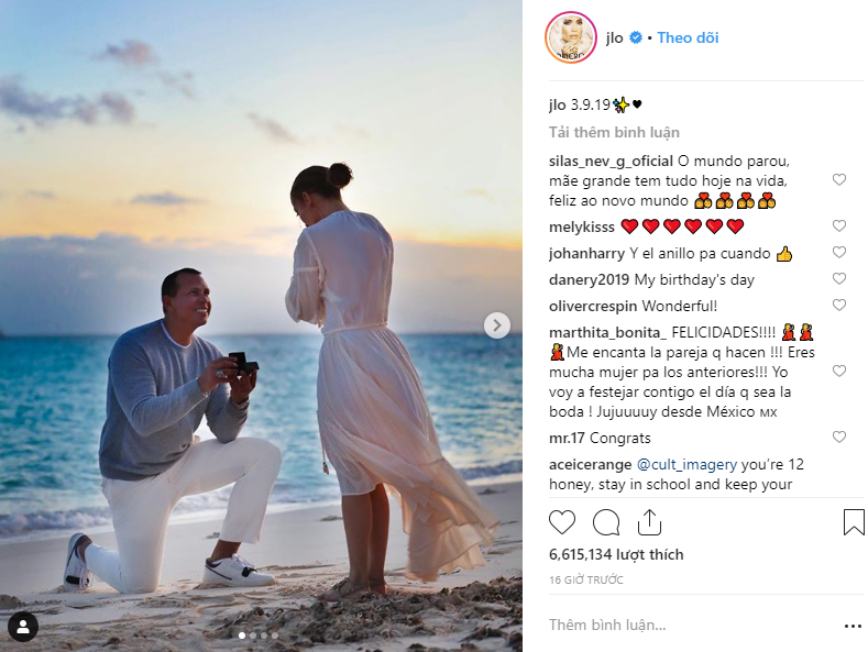 Sau khi khoe nhẫn siêu khủng, Jennifer Lopez tiếp tục gây ghen tị vì loạt ảnh cầu hôn đẹp như phim ngôn tình Sau khi khoe nhẫn siêu khủng, Jennifer Lopez tiếp tục gây ghen tị vì loạt ảnh cầu hôn đẹp như phim ngôn tình