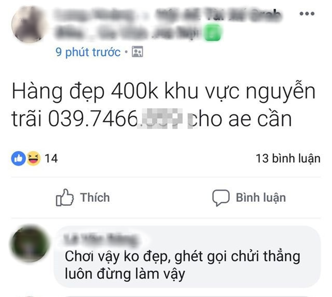 Nữ sinh lớp 12 bị tài xế xe ôm công nghệ rao số trên mạng, nội dung đi khách 400k/lượt - Ảnh 1.