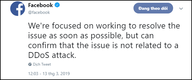 Facebook đêm qua lỗi nặng đến nỗi phải lên nhờ Twitter để trấn an cư dân mạng? - Ảnh 2.