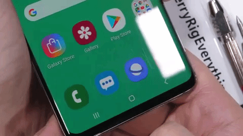 &ldquo;Tra tấn&rdquo; Galaxy S10: Khung viền cứng, cảm biến v&acirc;n tay vẫn hoạt động khi m&agrave;n h&igrave;nh xước - Ảnh 9.