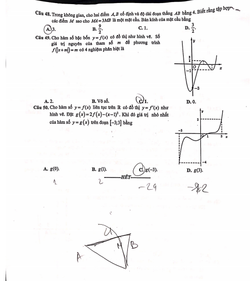 Thi thử THPT quốc gia 2019 ở Hà Nội: Đề Toán xuất hiện kiến thức lớp 10 - Ảnh 6.