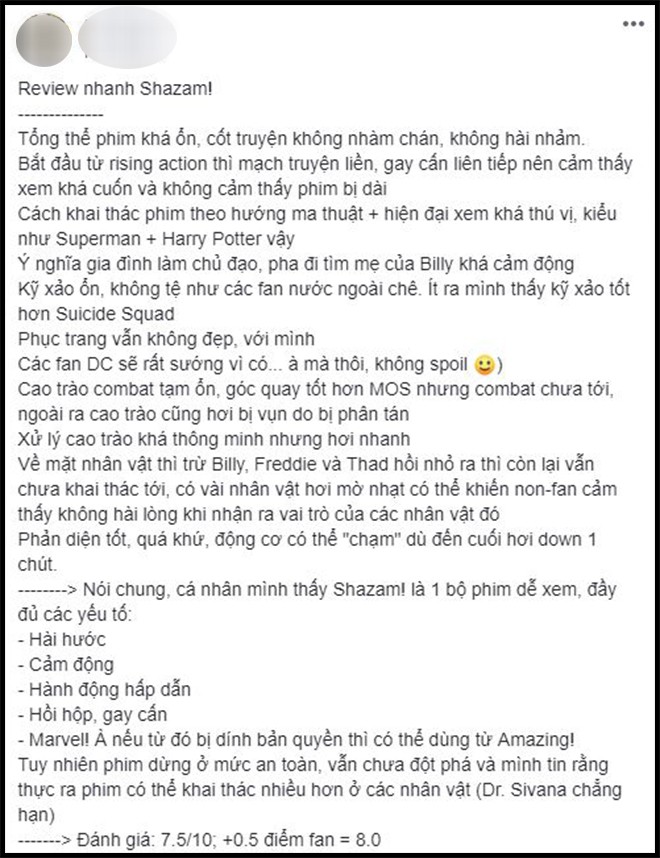 Khán giả Việt sau buổi công chiếu phát cuồng vì Shazam: Phim siêu anh hùng lầy lội nhất từ trước đến nay - Ảnh 9.