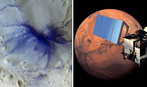 Bằng chứng sự sống trên sao Hỏa: Tàu vũ trụ châu Âu chụp được ảnh nhện xanh trên bề mặt? - Ảnh 1.