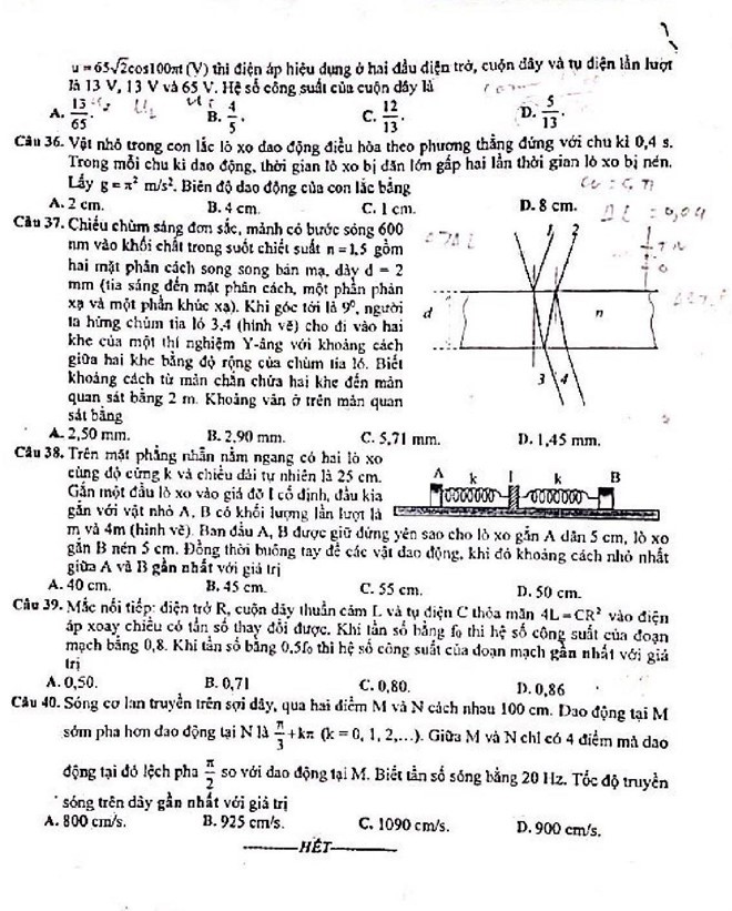 Thi thử m&ocirc;n Vật L&yacute; THPT Quốc gia 2019 - Ảnh 4.