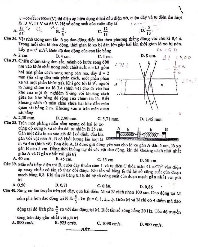 Thi thử môn Vật Lý THPT Quốc gia 2019 - Ảnh 4.