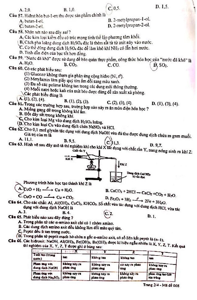 Đề thi thử môn Hóa học THPT Quốc gia 2019  - Ảnh 8.