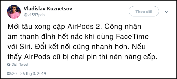 Góc quyết đoán: Dù Apple nói không sửa sang gì AirPods 2, iFan vẫn khăng khăng hay hơn đời 1, thế mới lạ! - Ảnh 2.