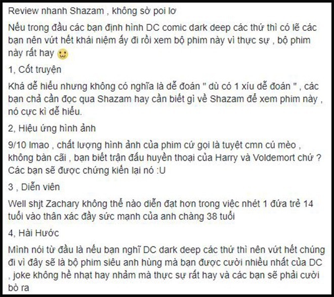 Khán giả Việt sau buổi công chiếu phát cuồng vì Shazam: Phim siêu anh hùng lầy lội nhất từ trước đến nay - Ảnh 8.