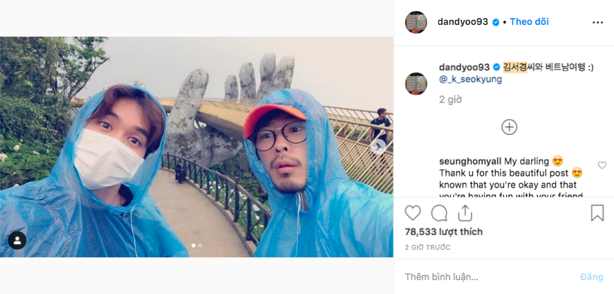 Tiểu So Ji Sub Yoo Seung Ho khoe ảnh vi vu Đà Nẵng lên Instagram, thích thú trải nghiệm đi xích lô và thuyền - Ảnh 1.