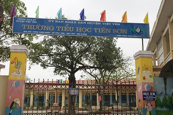 Trường Tiểu học Tiên Sơn nơi thầy giáo M. công tác. Ảnh: Lao động