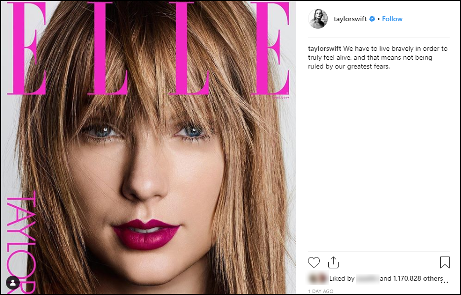 Taylor Swift viết tâm thư 3000 chữ cho tạp chí Elle, giải thích vì sao lại khóa hết comment trên Instagram - Ảnh 2. Taylor Swift viết tâm thư 3000 chữ cho tạp chí Elle, giải thích vì sao lại khóa hết comment trên Instagram - Ảnh 2.