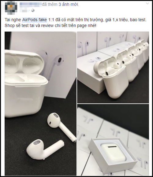 AirPods hàng fake ngày càng rẻ và lợi hại: Bày bán tràn lan trên MXH, giá chỉ bằng 1/4 hàng xịn - Ảnh 2.