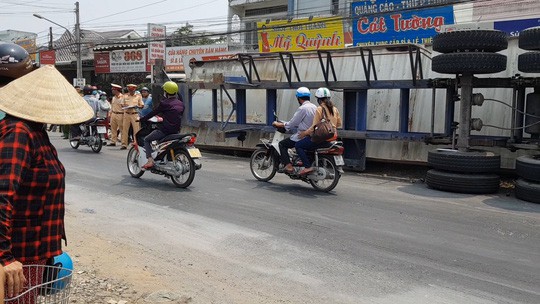 Vụ lật xe container khiến 3 bà cháu chết thảm: Tài xế dương tính với ma túy  - Ảnh 1.