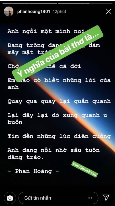 Phan Hoàng làm thơ, tha thiết níu kéo trên Instagram trong lúc bạn gái cũ vẫn tỉnh bơ mặc đẹp đi chơi - Ảnh 2.