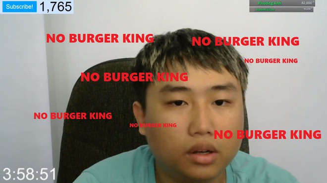 Sau 10 tiếng nói Khoa Pug, YouTuber Việt tiếp tục câu view bằng No Burger King trong 10 tiếng - Ảnh 3.