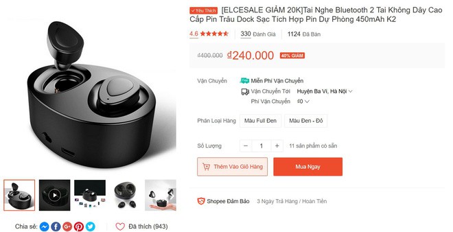 Mạnh dạn mua tai nghe True Wireless giá chỉ 290k trên mạng: Toàn đánh giá 5 sao, dùng rồi mới thấy “sao sao” - Ảnh 1.