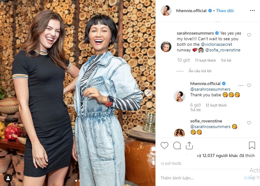 Cuộc hội ngộ khiến fan hâm mộ háo hức mong ngày HHen Niê sải bước trên sàn diễn Victoria’s Secret - Ảnh 2. Cuộc hội ngộ khiến fan hâm mộ háo hức mong ngày HHen Niê sải bước trên sàn diễn Victoria’s Secret - Ảnh 2.