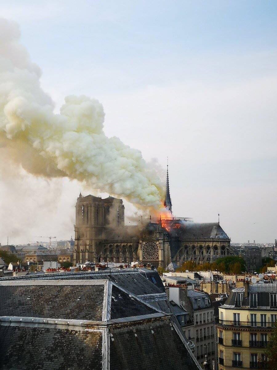 Trước khi sụp đổ một phần vì vụ cháy chấn động, Nhà thờ Đức Bà ở Paris từng là biểu tượng bình yên của cả nước Pháp - Ảnh 1. Trước khi sụp đổ một phần vì vụ cháy chấn động, Nhà thờ Đức Bà ở Paris từng là biểu tượng bình yên của cả nước Pháp - Ảnh 1.