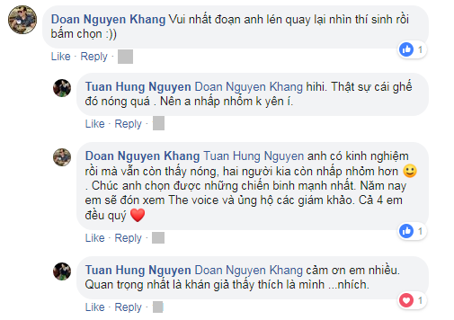 Quay lại nhìn thí sinh ở vòng Giấu mặt, Tuấn Hưng giải thích: Do chiếc ghế nóng quá...? - Ảnh 4.