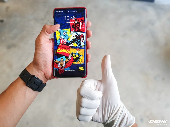 Nghe nói Galaxy S10 nhận cả vân tay khi đang đeo găng tay y tế, chúng tôi đã thử và bất ngờ trước kết quả nhận được - Ảnh 3.